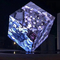 注文のRubikの立方体の表示LED特別型スクリーンLEDのステレオの完全な角度の表示