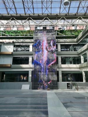 P3.9 外部への設置のための高明るさの柔軟性透明LED画面