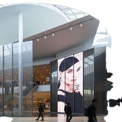 GCL 室内カーテン 透明 LED 壁 地下鉄駅広告