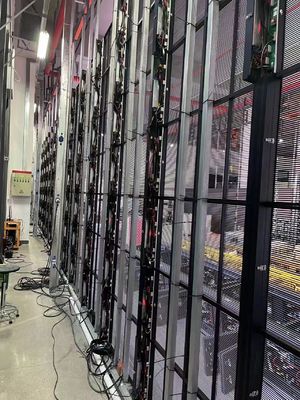 エレベーター GCL 室内超薄透明LEDディスプレイ P15.625 音楽ビデオのための透明LEDディスプレイ