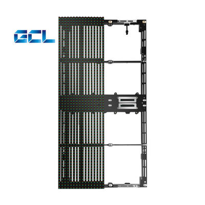 500*1000mm パネルサイズ 屋外透明LEDディスプレイカーテン LEDビデオメッシュ