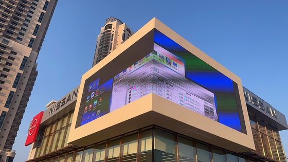 IP65 シルバーP15.6 高リフレッシュレート透明LEDディスプレイボード
