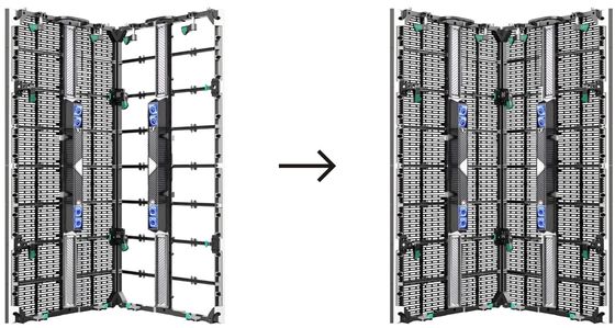 ネットワーク制御用の外用P3.91/P10.4 技術透明LEDディスプレイスクリーン 500*1000mm