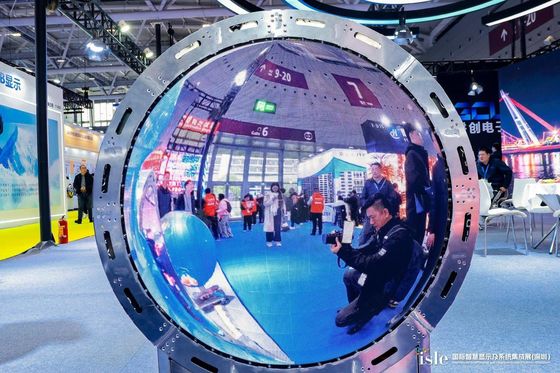 P2.0mm LED スフィアスクリーンシリーズ 360度フルビューディスプレイサイズをカスタマイズできます