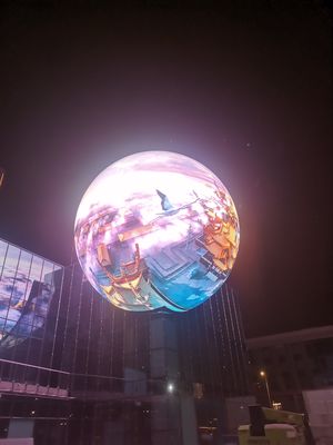 P4 アウトドアLED球状スクリーン: 展示効果と構造技術のユニークな統合 すべての角度から素晴らしい体験を作成します!