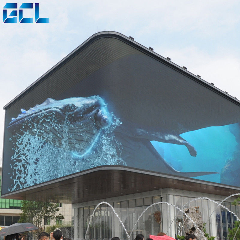 高明るさ 6500nits アウトドア LED ディスプレイボード メディア GCL P6 HD LED ビデオ 壁