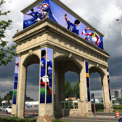 P6 LED広告画面 明るいアニメーションと6000nitsの明るさのための掲示板