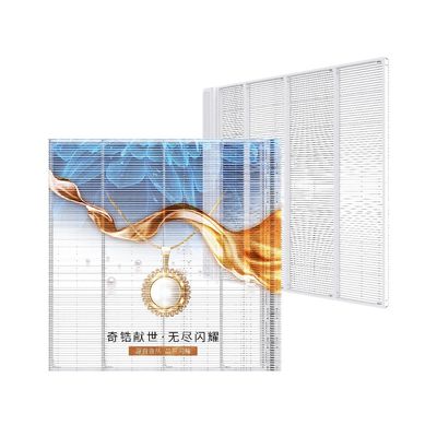 良い値段 P2.6 P3.9-7.8mm 透明ディスプレイ 室内ガラスカーテンウォール広告表示およびコンサート背景表示スクリーン オンライン